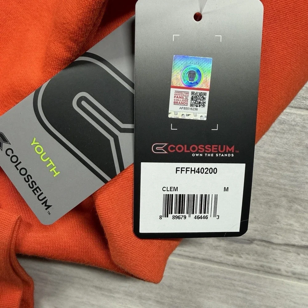 Clemson Tigers Stadium Athletic Youth Big Logo‎ Hoodie Medium (12/14) - Orange